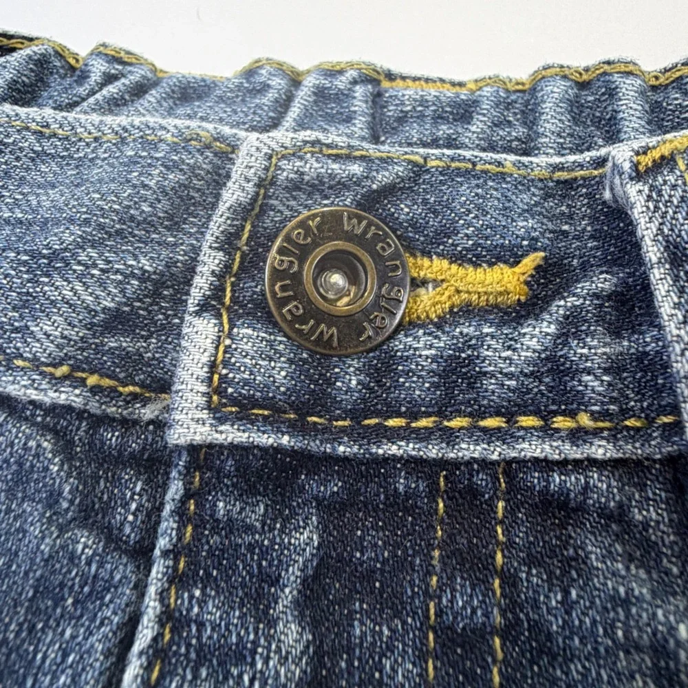 Wrangler WRG Jeans Co Boys Blue Denim Jeans Size 8 Regular Adj Waist 1025B3